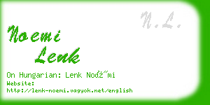 noemi lenk business card